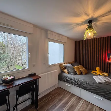 L'escale - 300 M Ocean - Hyper Centre - Lumineux - Garage Privatif 아파트 생나제르